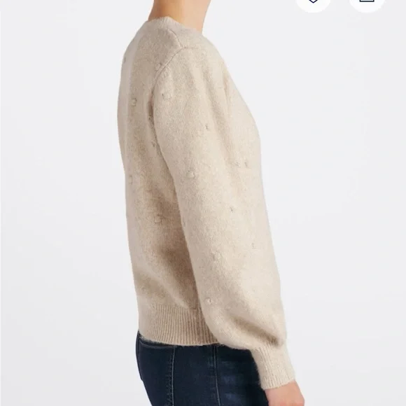 Bobeau Bobbi Jacquard Dot Cardigan - Picture 6 of 8